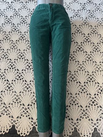 Damen Grüne Hose Cordhose Manchesterhose 98% Cotton Gr. S