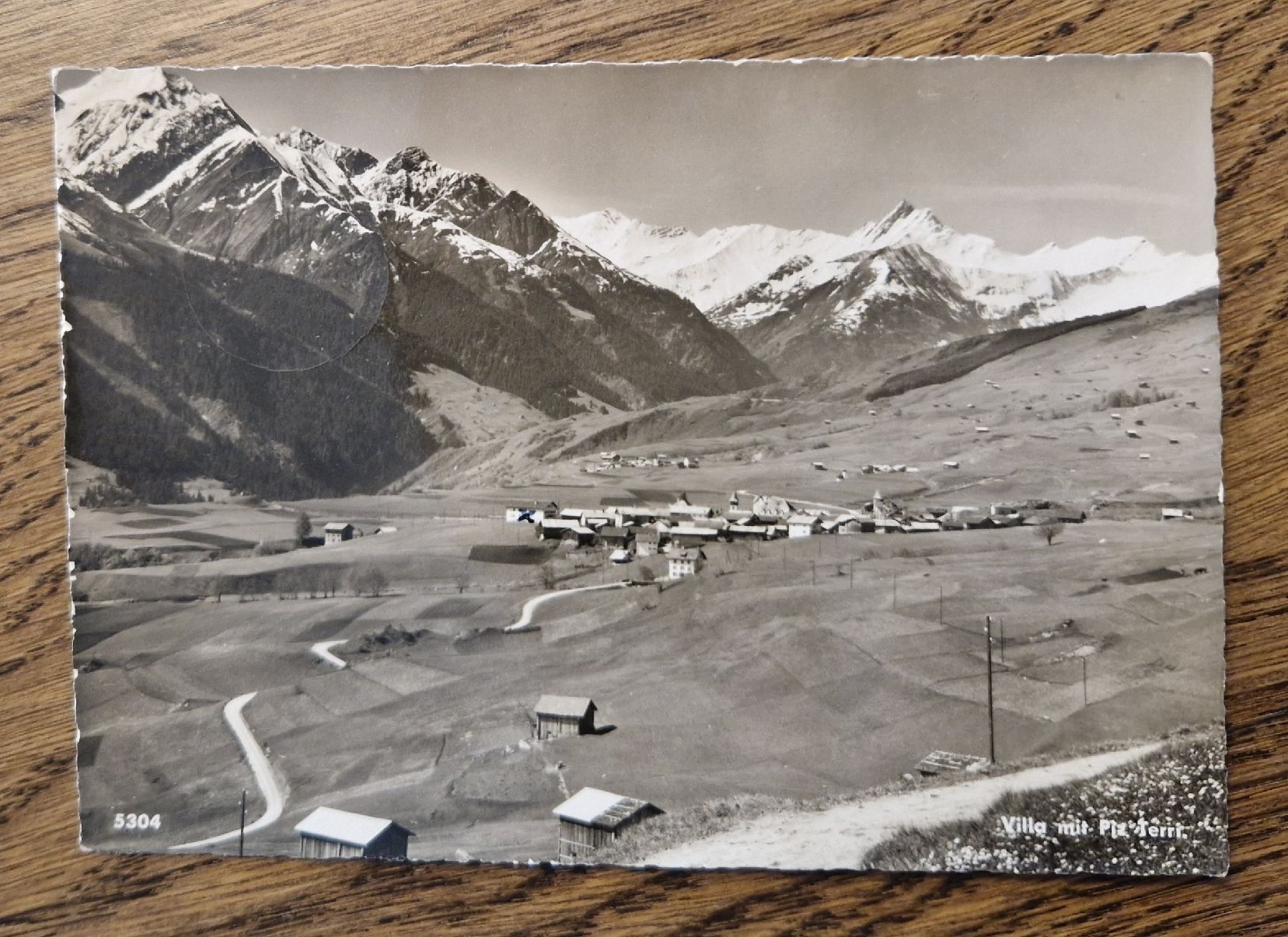 Cartoline postali: Villa mit Pic Terri 1957 – Usato da Ebikon venduto da Donar50