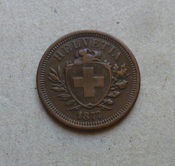 Tutti le monete: ++ 1 Rappen 1877, gute Erhaltung – Usato da Walkringen venduto da Casablanca777