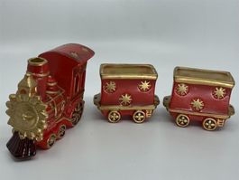 Weihnachtszug aus Keramik ca. 30cm
