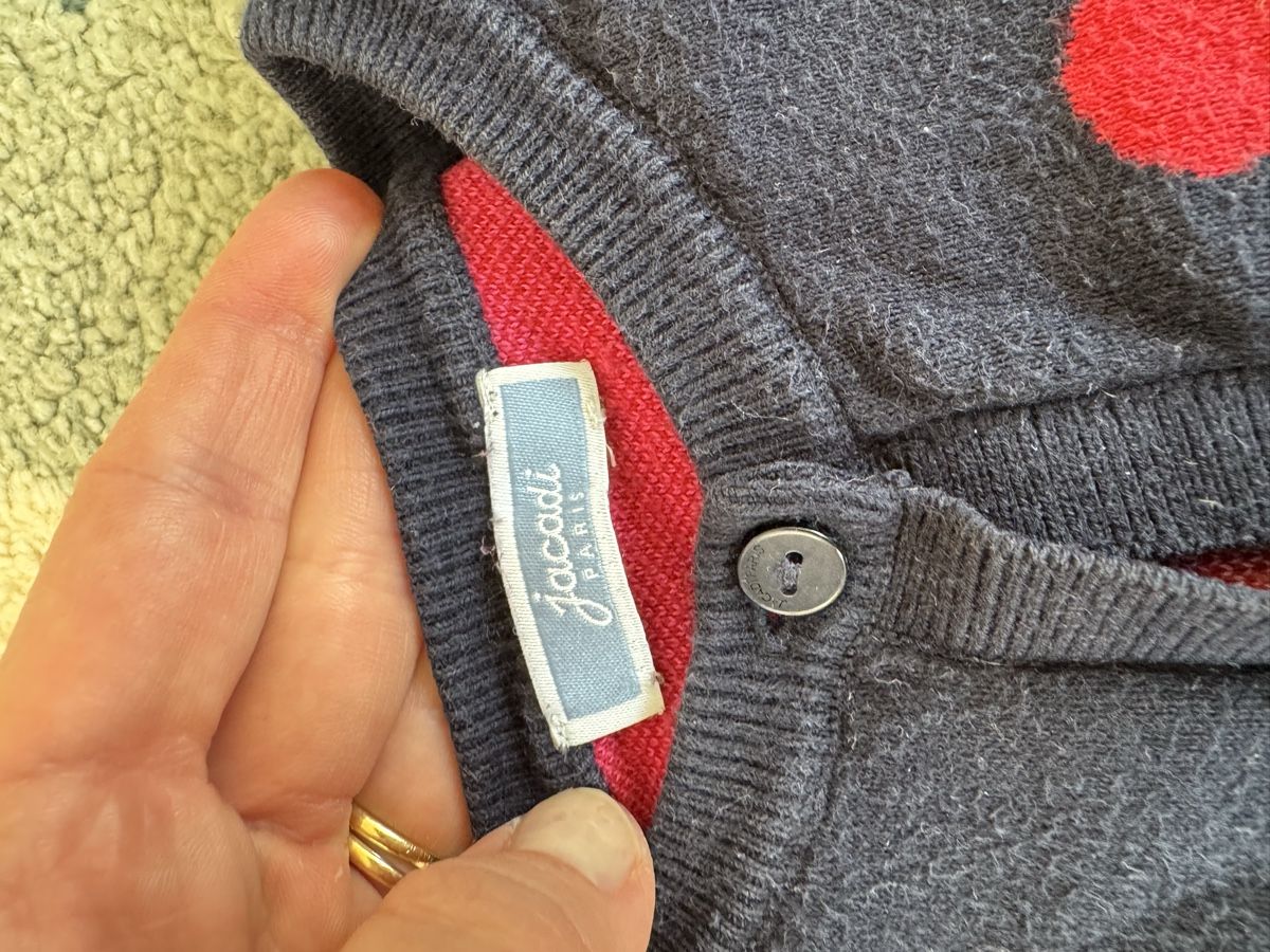 Jacadi Maglioni & Felpe: Jacadi Cardigan Navy Dots Size 3 Years Used Condition – Usato da Umiken venduto da RachelStenders 2