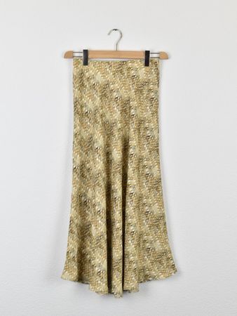 Hemisphere Seidensatin Midi-Rock Hanja, Gr.XS