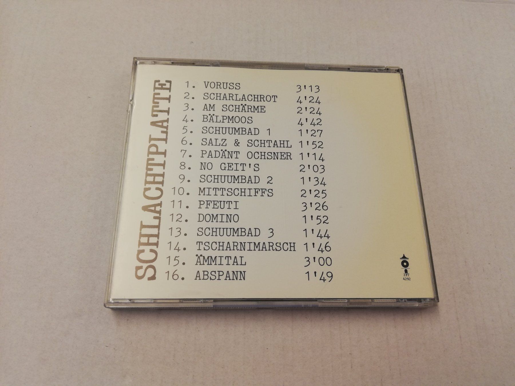 CDs: PATENT OCHSNER - SCHLACHPLATTE – D'occasion à Bern par Vinylsound.ch 1