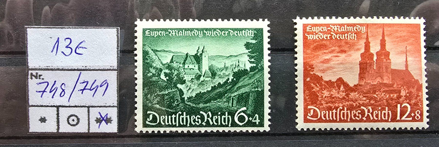 Tutti i francobolli: Deutsches Reich-Mi 748-749 Satz ** – Nuovo (secondo la descrizione) da Hittnau venduto da stamps_and_coins