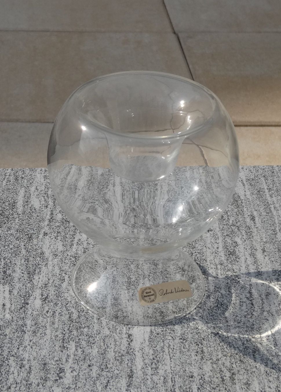 Alessi Portacandele: Aus der Glasvitrine: Kernzenständer aus Glas – Usato da Allschwil venduto da Boutique_16b 8
