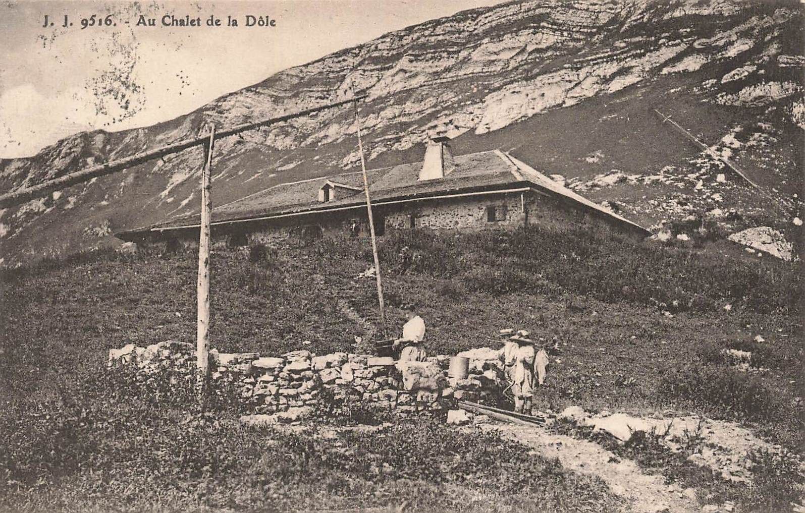 Ansichtskarten: Au chalet de la dole anime – Gebraucht aus Biasca von Blenio71