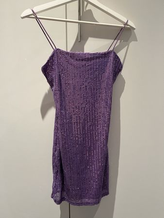 Paillettenkleid lila Gr. S