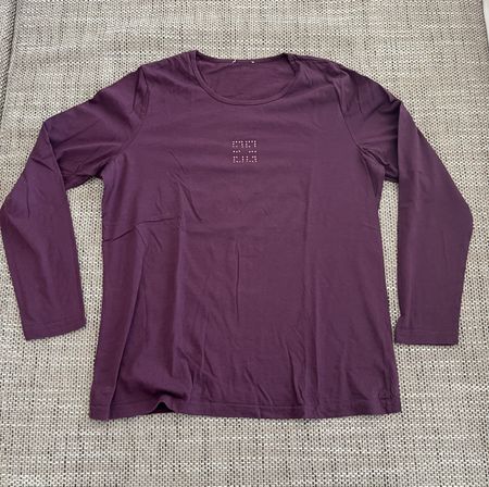 3 Langarmshirts Damen Gr. M – Schwarz & Bordeaux | Rollkrage