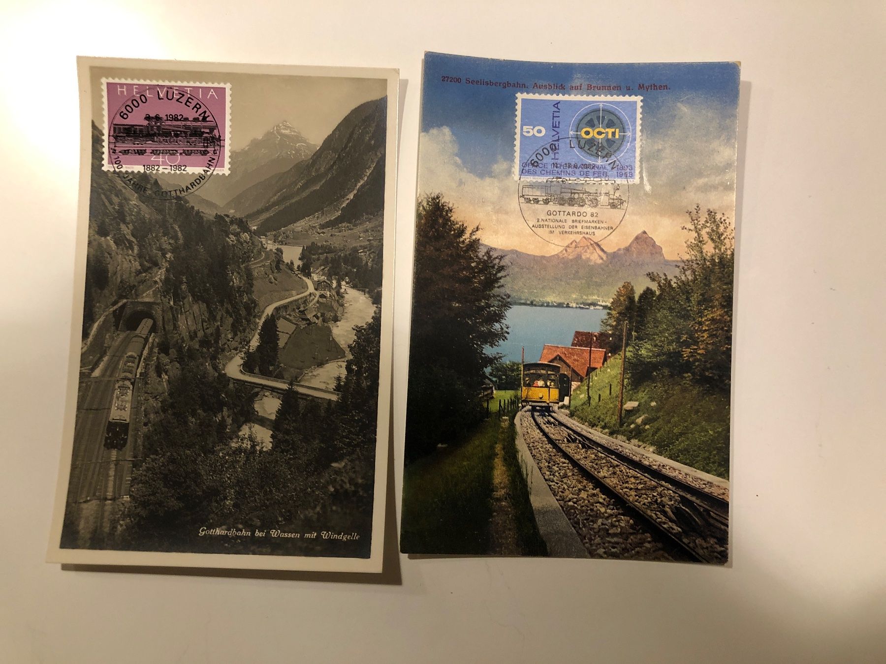 Cartoline postali: 5 versch. alte MAXIKARTEN GOTTHARD 1910 – Nuovo (secondo la descrizione) da Lufingen venduto da Rac0 2