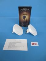 2 Stück LED Nachtlicht Steckdose mit Bewegungsmelder Neu OVP