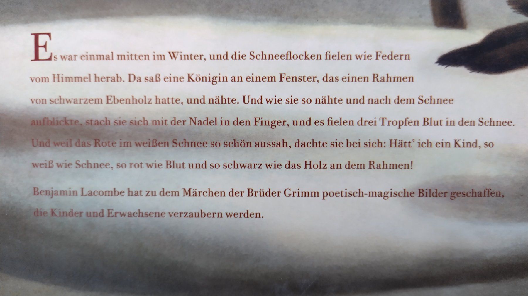 Libri: Schneewittchen / Bilderbuch 2012 von Benjamin Lacombe – Usato da Bellach venduto da JingleJerry 9