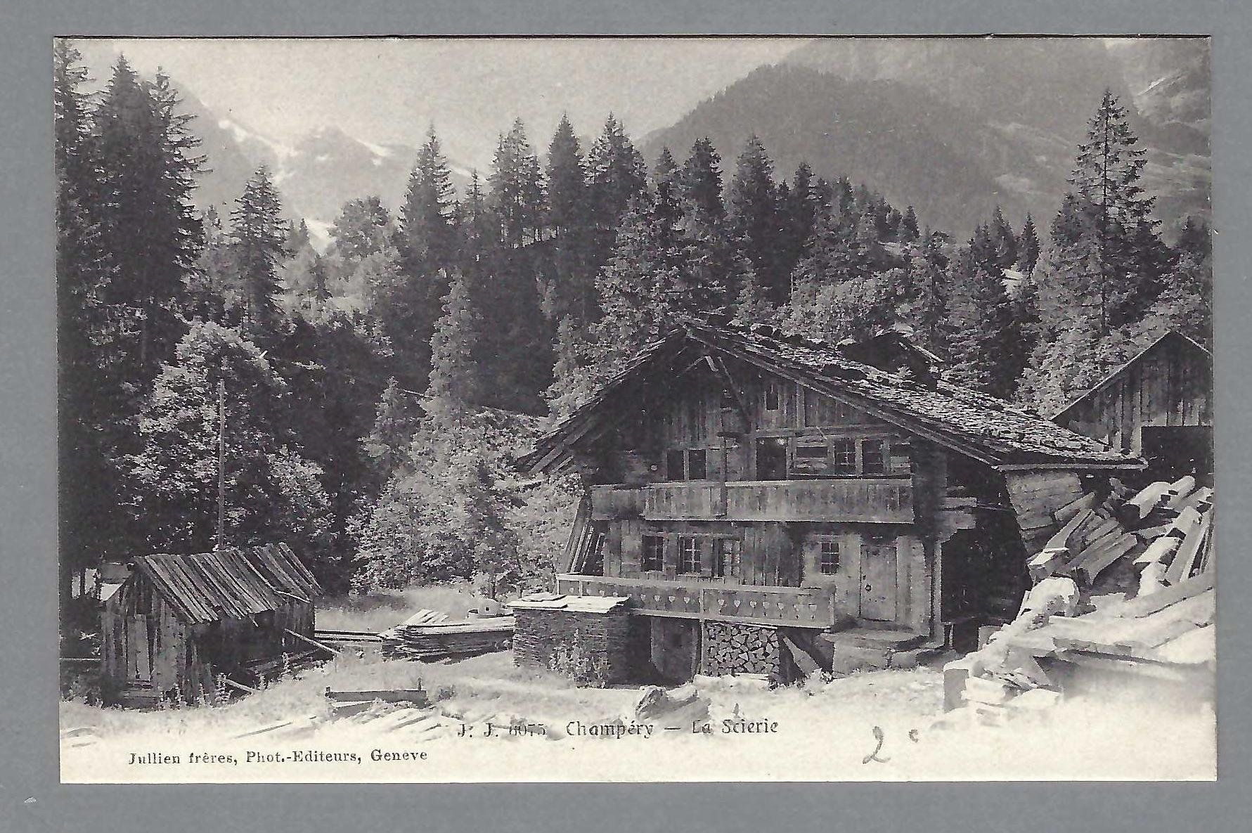 Cartoline postali: CHAMPÉRY, LA SCIERIE – Usato da Pura venduto da ulisse1957