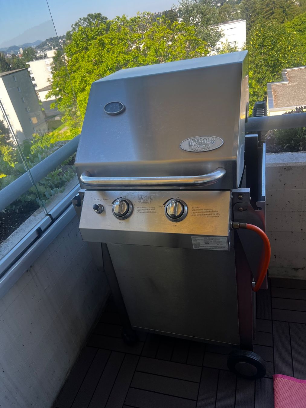 Griglie: Master Grill M-201S inkl. 3 Grillplatten und Abdeckung – Difettoso da St. Gallen venduto da sunnySG 1
