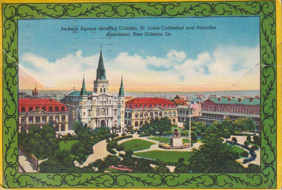 Cartes postales: Carte postale ancienne "Greetings from New Orleans" – D'occasion à Crans-Montana par kira56 3