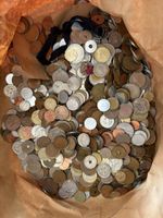 Münzsammlung diverse Länder gemischtakzeptabler Zustand6-7kg