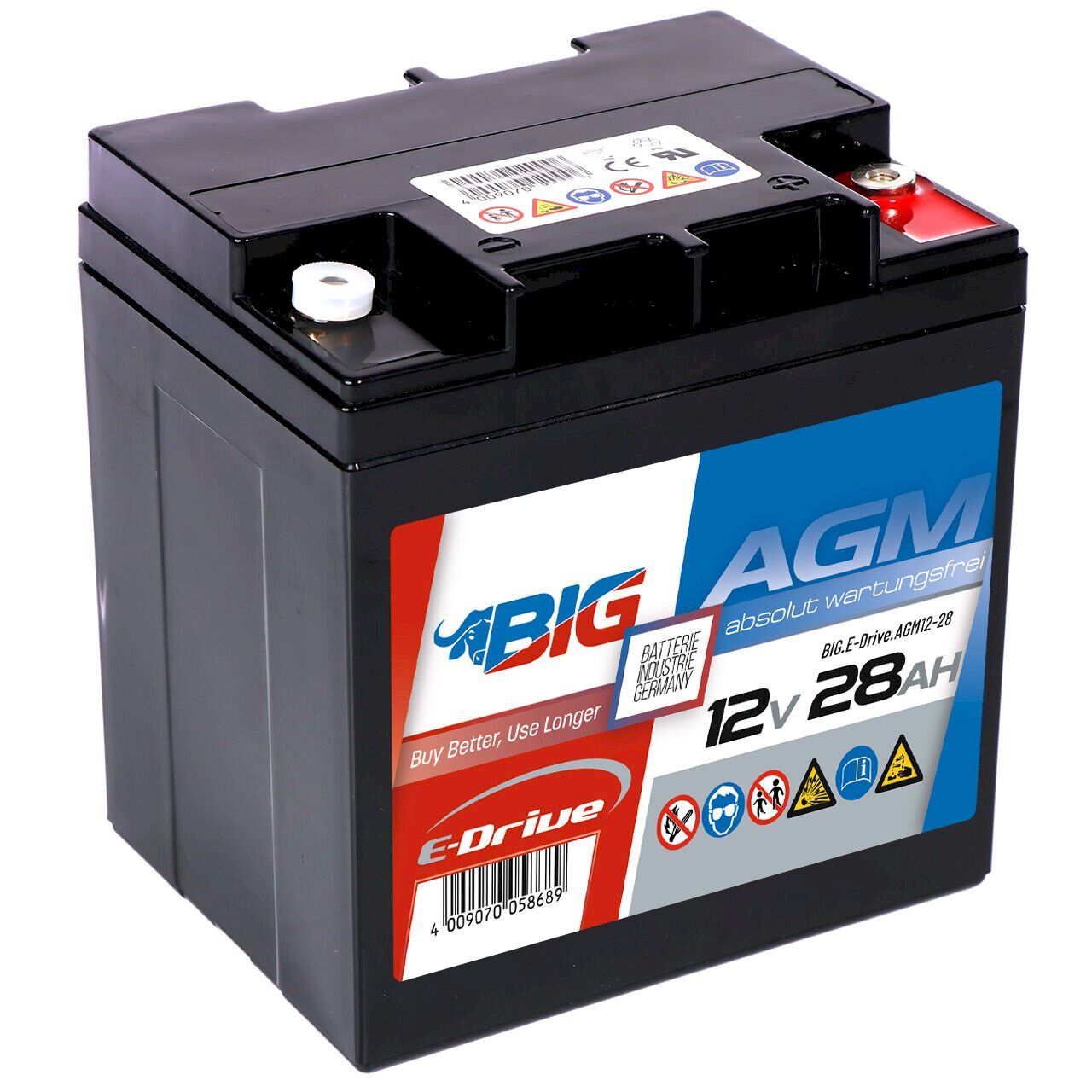 Batteries: BIG E-Drive AGM 12V 28Ah – Neuf avec emballage d'origine à Bottighofen par zaap 2