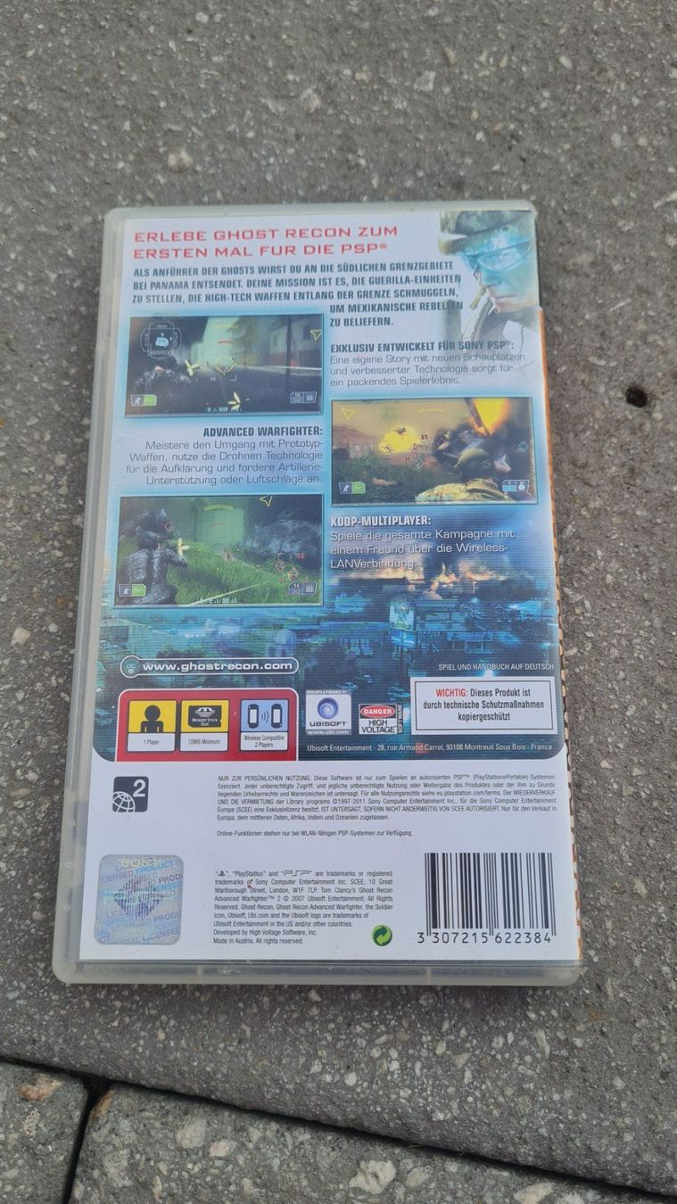 Sony Giochi: Ghost Recon / Ubisoft / Warfighter 2 / Games / PSP / JG 2007 – Usato da Safenwil venduto da Husqi2000 2