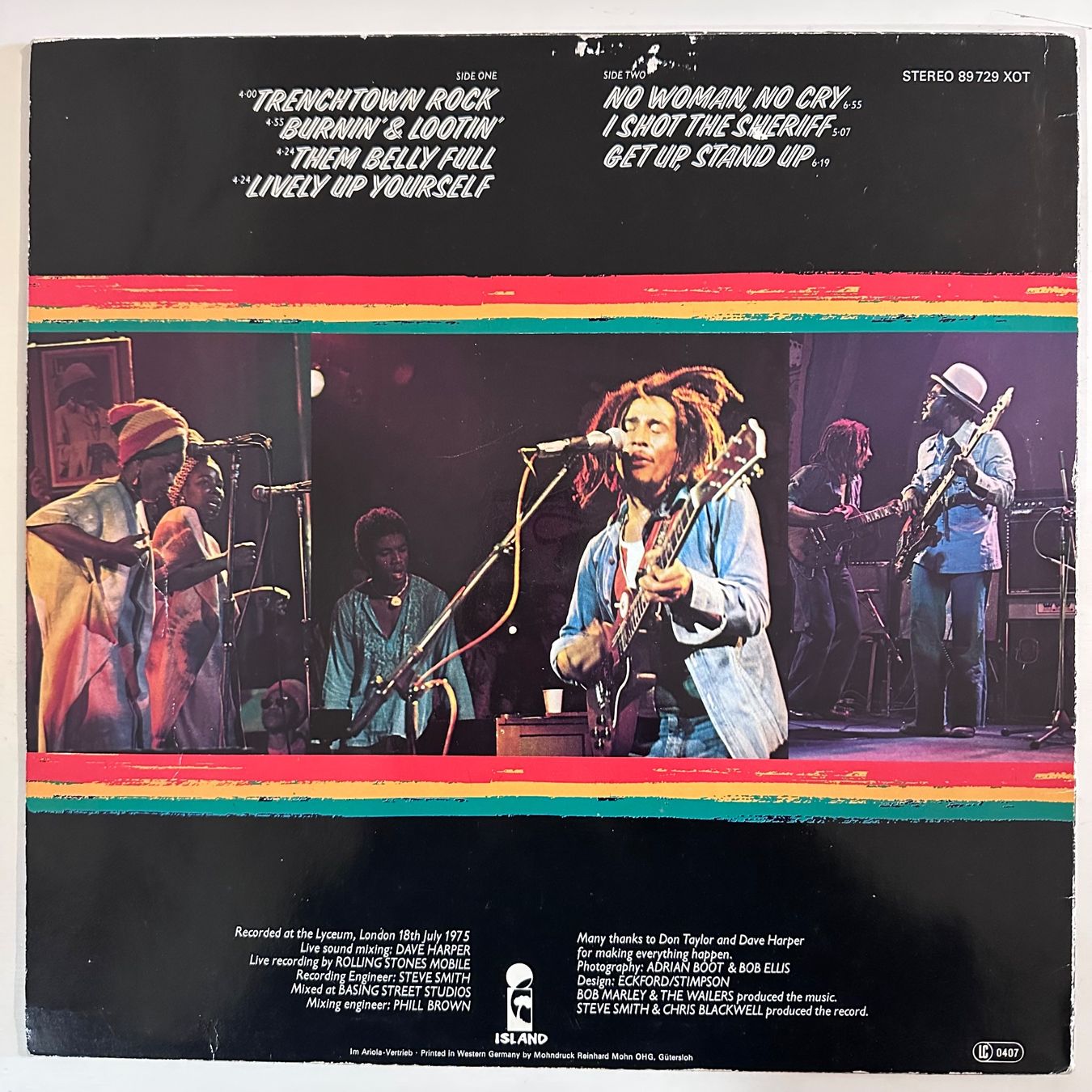 Dischi in vinile: LP - Bob Marley & The Wailers - Live! – Usato da Breganzona venduto da Onairda75 1