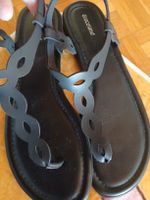 Damen Sandalen Graceland schwarz Grösse 40 flach