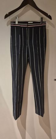 Sandro Paris Hose, Gr. 34, Dunkelblau gestreift, neuwertig