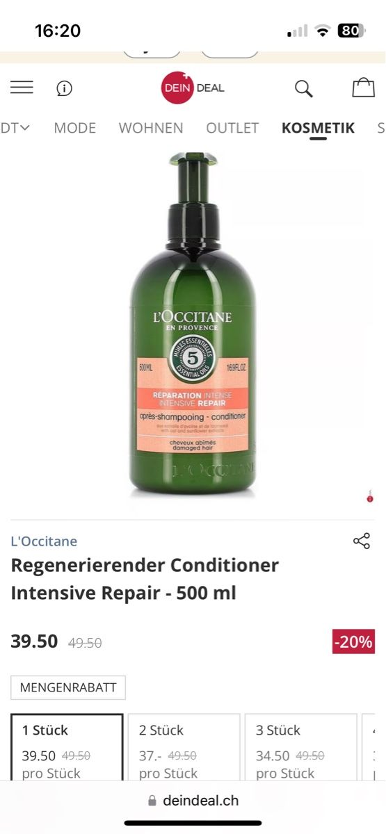 L'Occitane Prodotti per capelli: L‘Occitane Conditioner + Haaröl NP 90 Fr – Nuovo e nell'imballaggio originale da Wädenswil venduto da dorodi 3