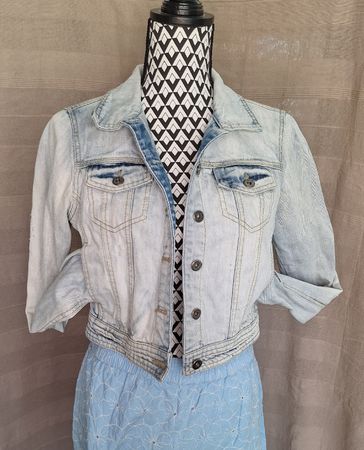 Cropped Jeansjacke