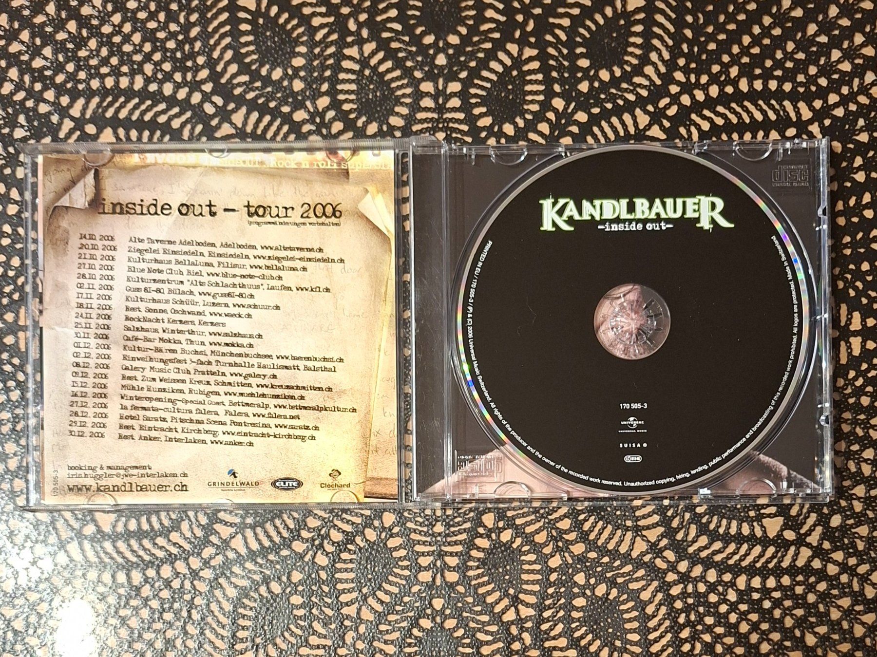 CDs: Kandlbauer - Inside Out, CH Pop Rock CD Album 2006 – Gebraucht aus Schönenberg TG von breiti12 2