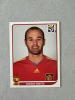 Sticker Andres Iniesta Spanien WM 2010 Panini 577