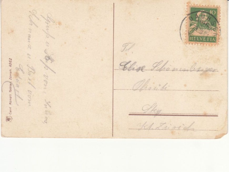 Cartoline postali: Rheinfall 1921 – Usato da Bürglen TG venduto da StampGraf 1