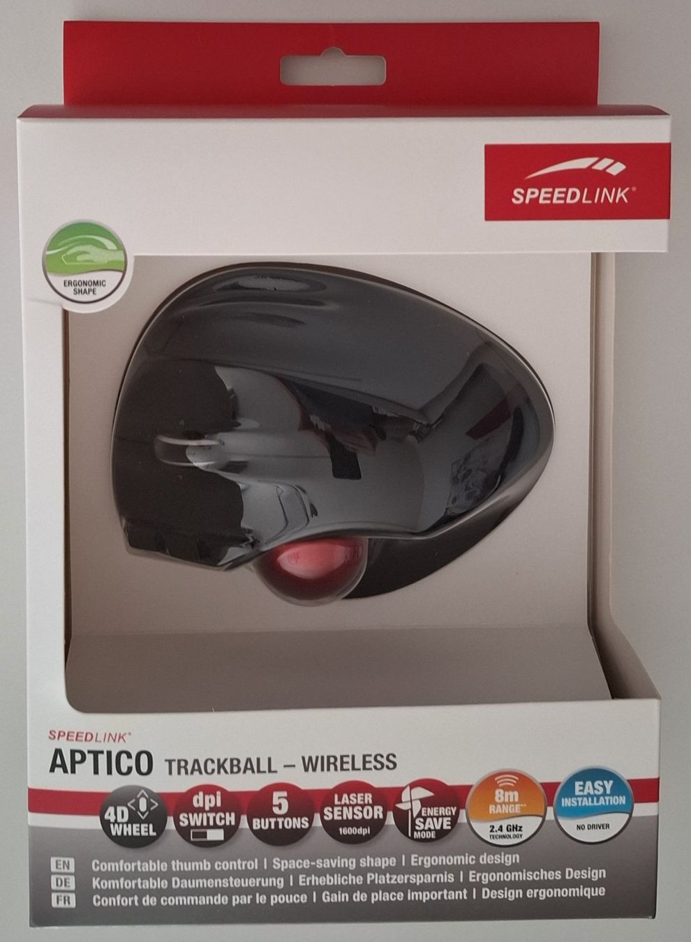 Mouse: Speedlink Aptico Trackball Wireless Schwarz – Nuovo (secondo la descrizione) da Aarau venduto da toni1954