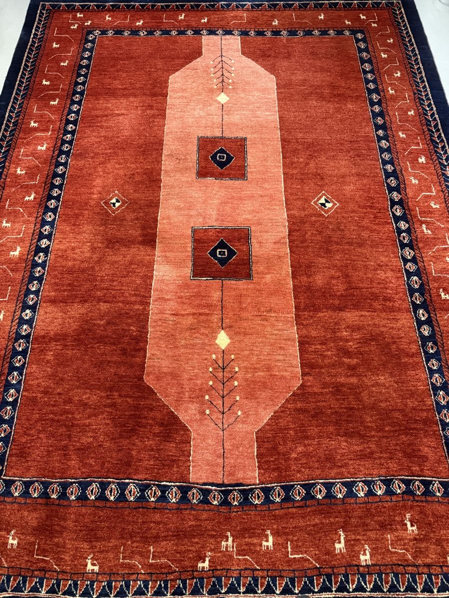 Gabbeh Teppiche: Wunderschöner Perserteppich Gabbeh 287x215.cm – Gebraucht aus Sempach von Star7