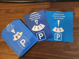 Parkscheiben Konvolut Konvolut 3 Stk. Neu