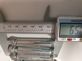 Bolzenanker Fixanker/ Schlaganker 10 x 65 mit M6