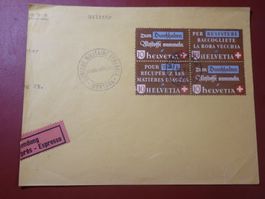 16.V.42., ALTSTOFFVERWERTUNG, 2 PAARE, VIGNETTE RÜCKSEITE