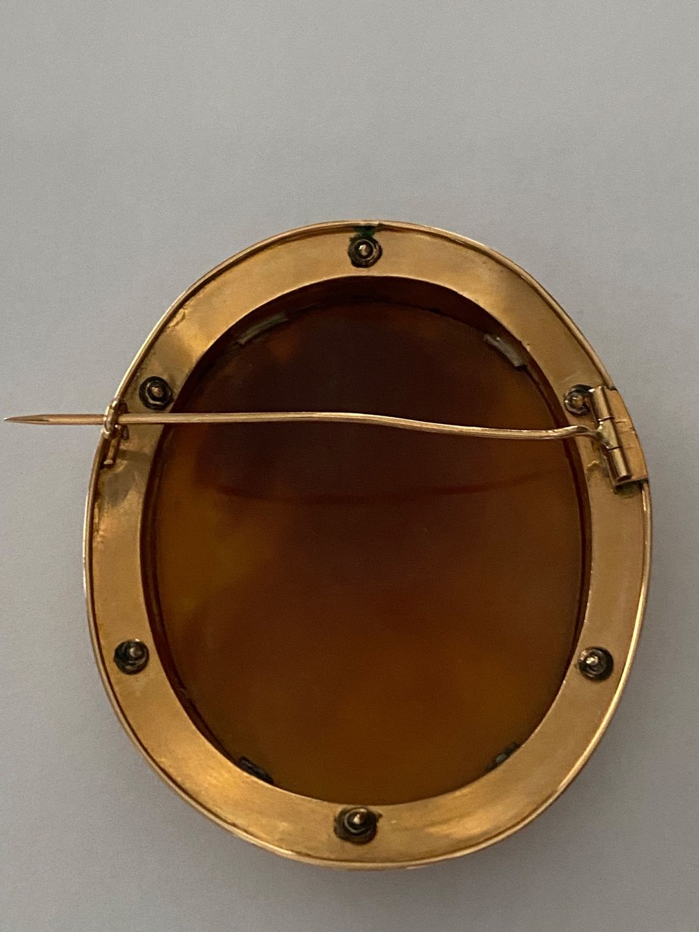 Spille & Fermagli: Antike Muschel-Kamee Brosche, Gold mit Perlen – Usato da Zürich venduto da leo0105 4