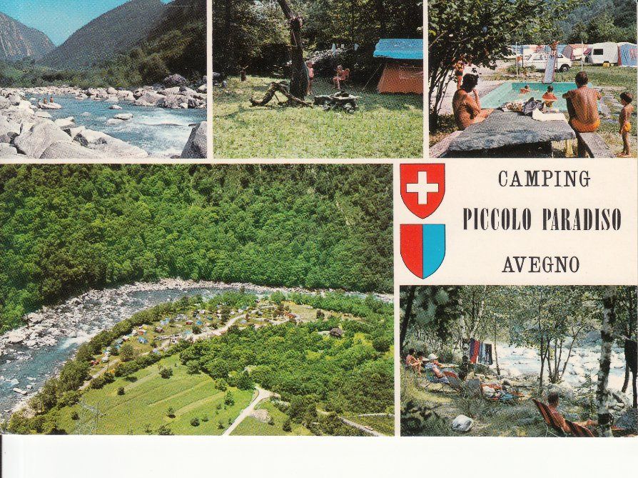 Cartoline postali: Avegno Camping 1985 – Usato da Bürglen TG venduto da StampGraf