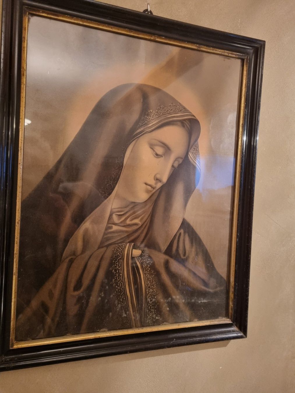 Foto & Immagini: antikes Bild mit altem Glas (Luftblasen) – Usato da Fürstenaubruck venduto da PizBeverin2018 7