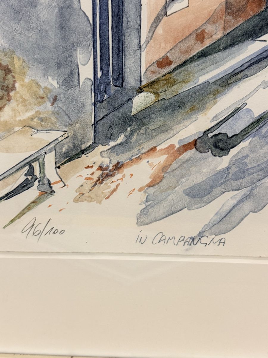 Grafica & Litografie: In Campagna von Michael Schreiber - Original-Lithographie – Usato da Solothurn venduto da NUVICO 4