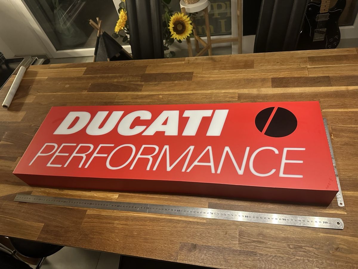 Lampen: Enseigne lumineuse Ducati Performance 1m – Neu (gemäss Beschreibung) aus Chevroux von alex911 1