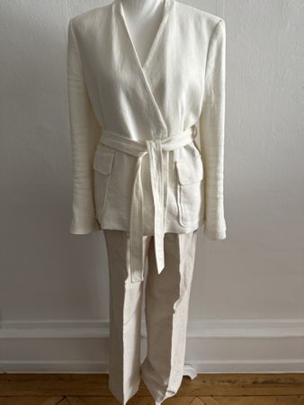 Damen Blazer Zara Grösse S Leinen-Mix 