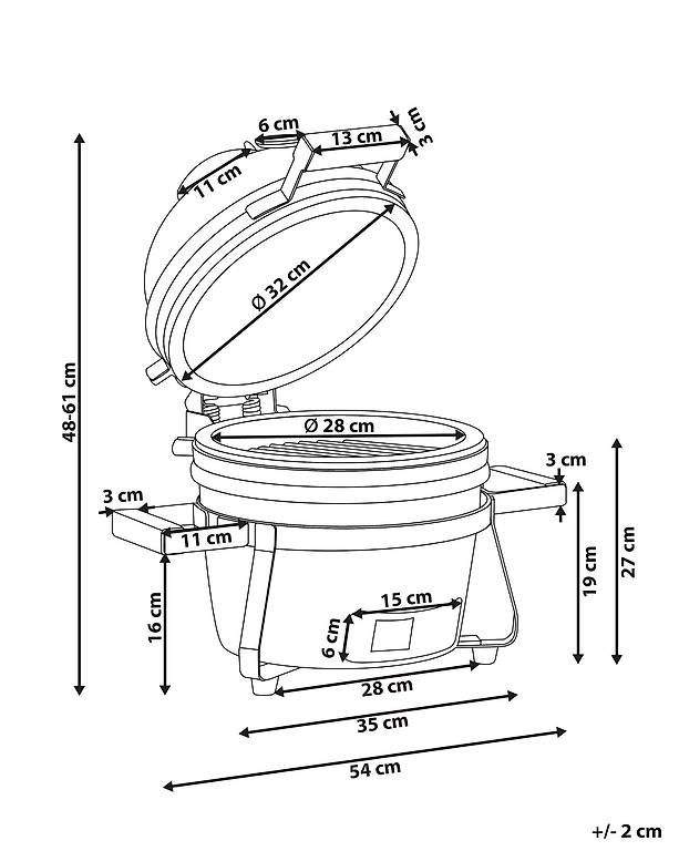Griglie: Keramik Holzkohlegrill KAMADO – Usato da Winterthur venduto da Reto7500 4