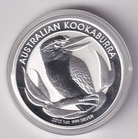 Kookaburra 2012 - 1 oz Silber BU