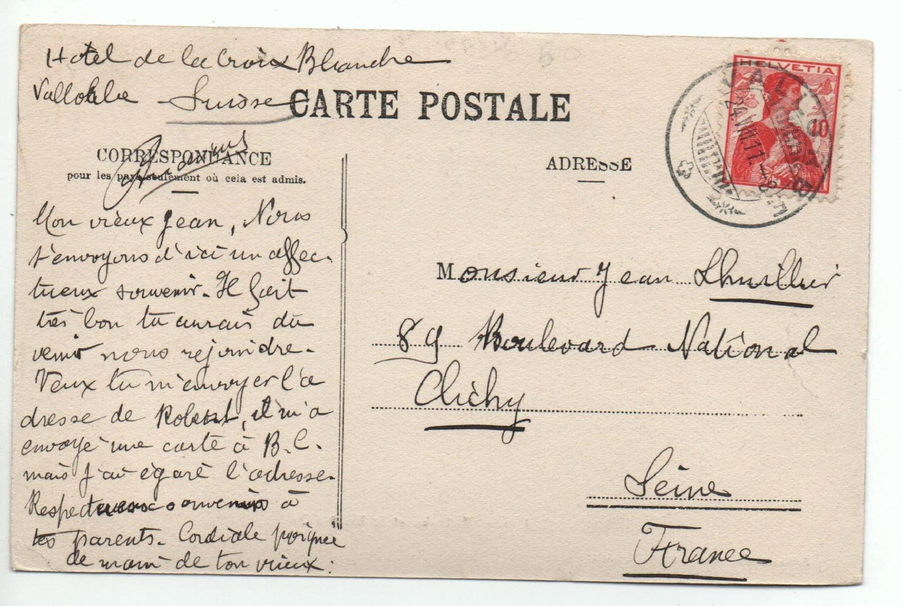 Cartoline postali: VALLORBE et le Mont d'Or – Usato da Jona venduto da philajona 1