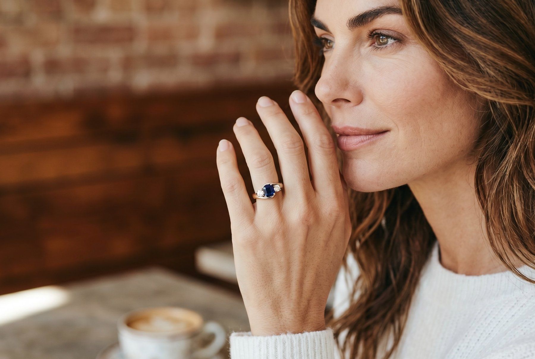 Anelli: Antiker Saphir - Diamant - Ring wohl England um 1925 – Usato da Zuzwil SG venduto da artimmo 1