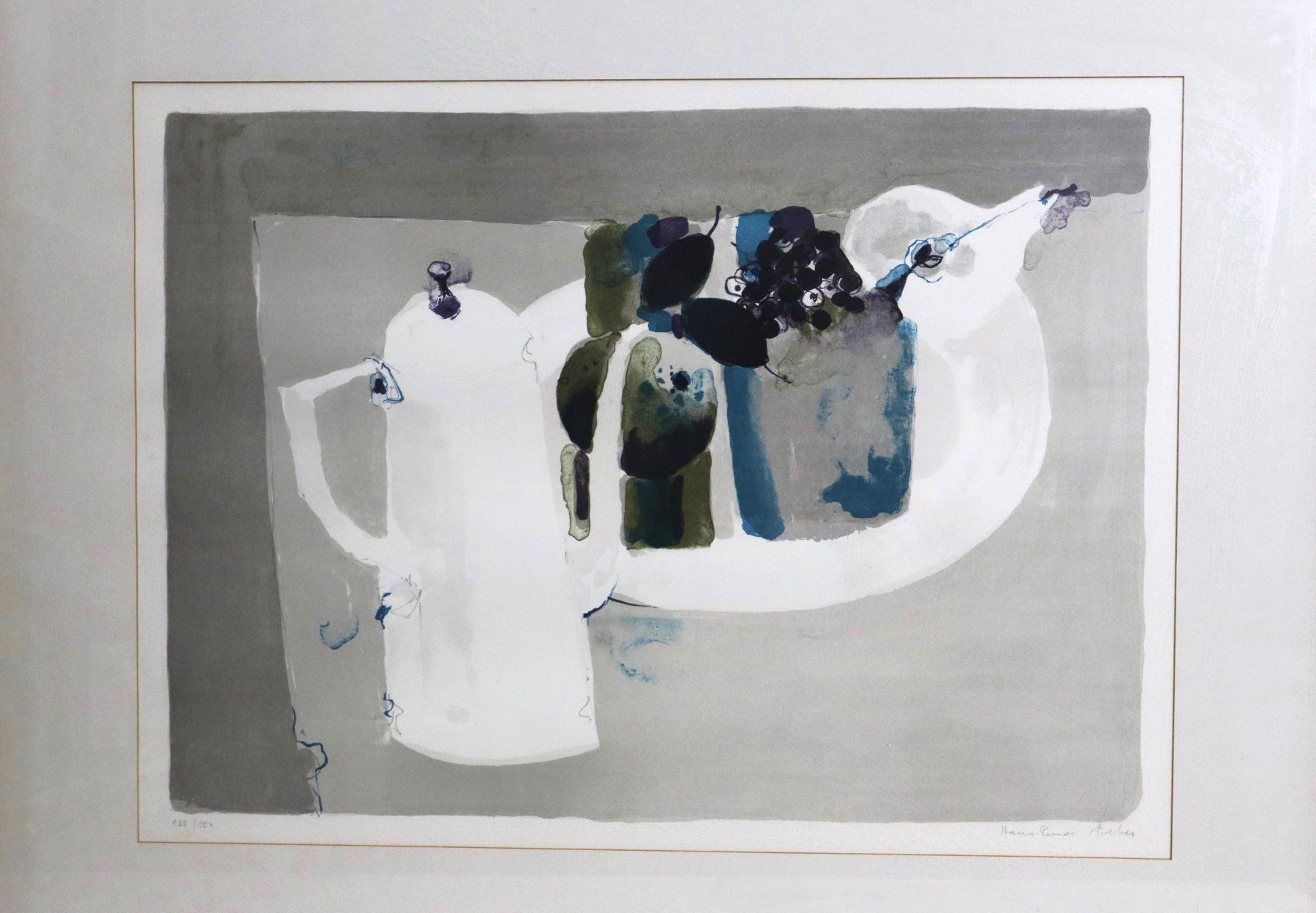 Arts picturaux & lithographies: Hans Ruedi Sieber 1926-2002, Lithographie "Stillleben" – D'occasion à Zug par Kunst-Fundgrube 6