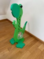 Dino Sparkasse grün, Kinderkässeli Dino zum füttern