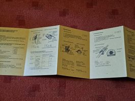 Reglement " Sprengen,  Faltblatt  "
