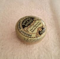 ANTIKES BLECHDÖSLI FÜR NAGELPUDER, PARIS UM 1900