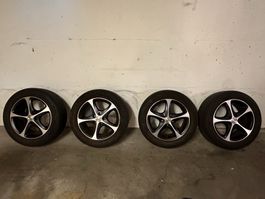 Felgen Alu mit Sommer-Pneu Continetal 205/55-R-16