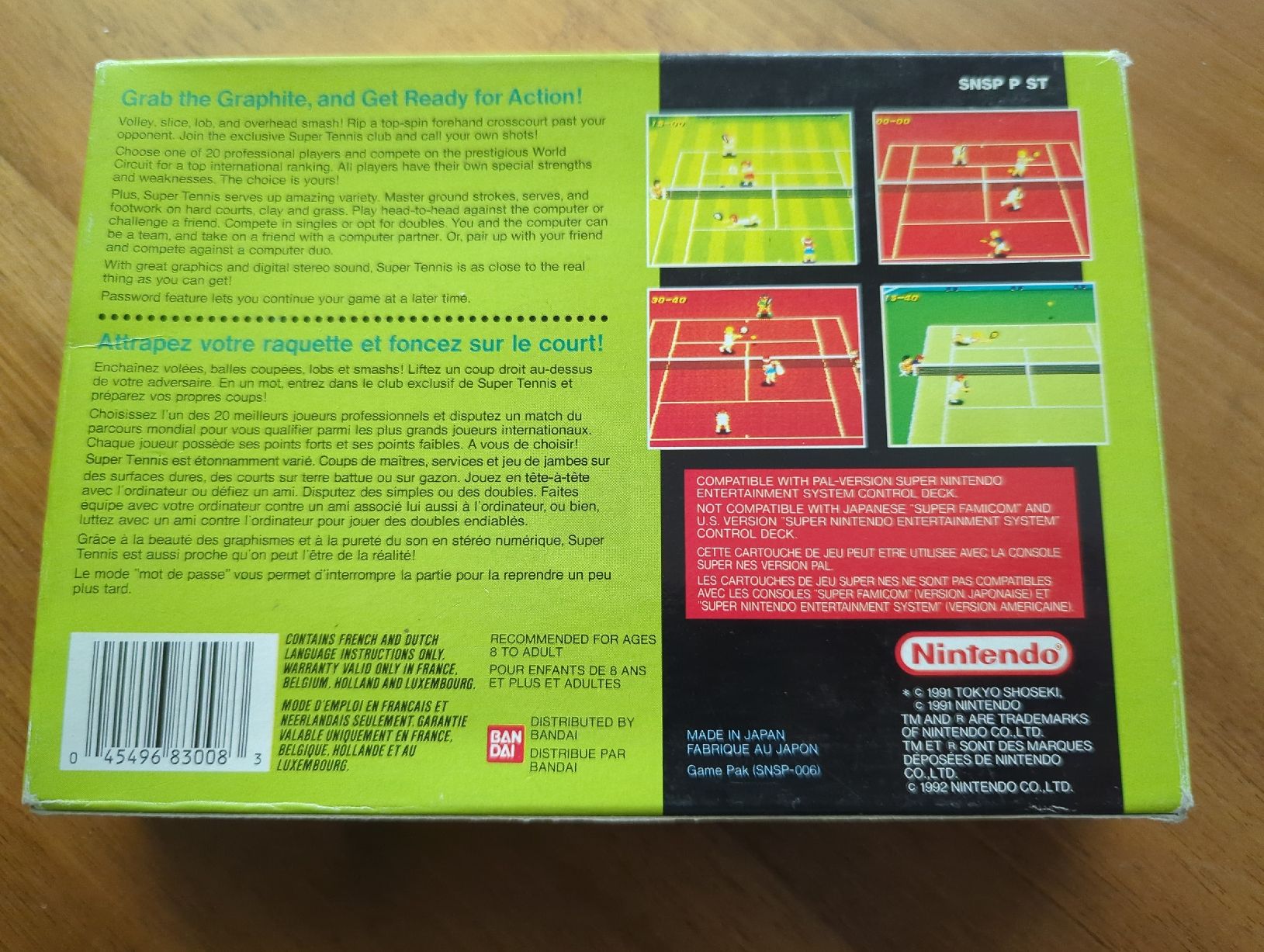 Nintendo Spiele: Super Tennis - Super Nintendo SNES – Gebraucht aus Muraz (Collombey) von c.donnet 1